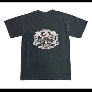 Comfort Colors Y2K St‎ Augustine Florida Graphic Tee Mens Medium Washed Green